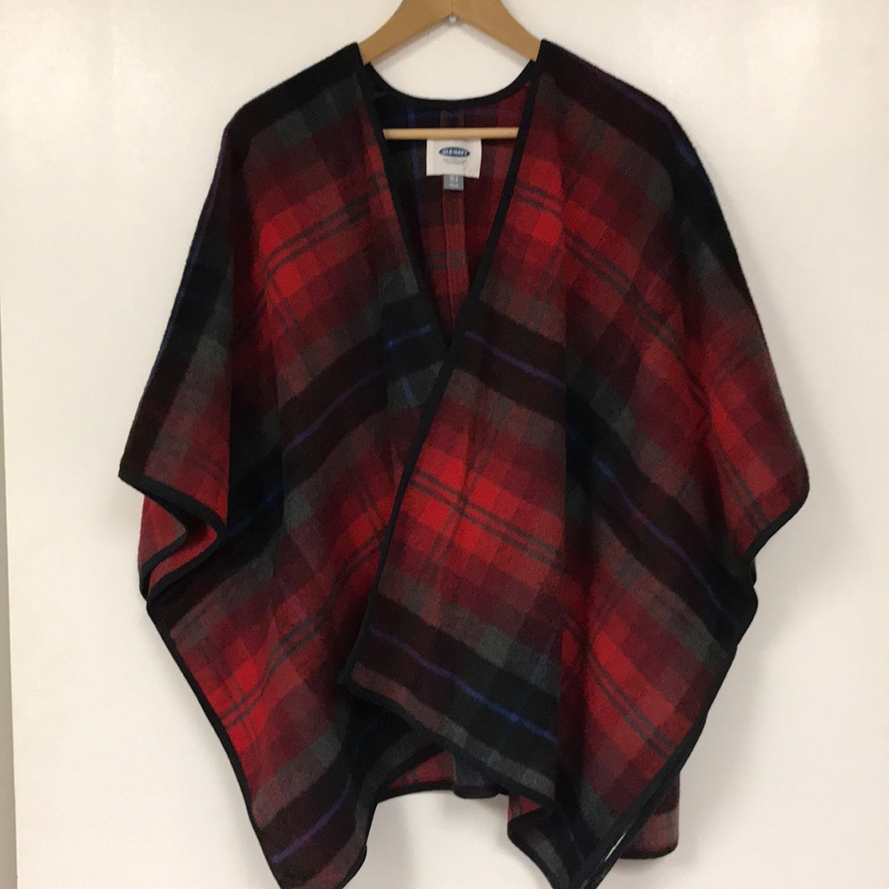 Old Navy Plaid Soft Flannel Cape